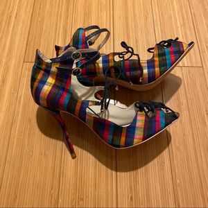 J.Crew x Sophia Webster plaid sandals